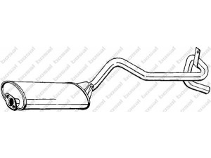 BOSAL 282-811 galinis duslintuvas 
 Išmetimo sistema -> Duslintuvas
MB 810664