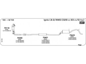 AKS DASIS SGSZ025 išmetimo sistema