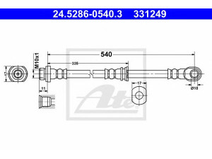 ATE 24.5286-0540.3 stabdžių žarnelė 
 Stabdžių sistema -> Stabdžių žarnelės
MR407251