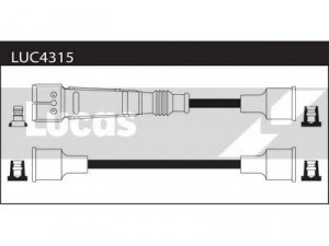 LUCAS ELECTRICAL LUC4315 uždegimo laido komplektas