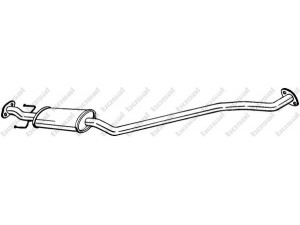 BOSAL 285-421 vidurinis duslintuvas 
 Išmetimo sistema -> Duslintuvas
OK2KB40300B