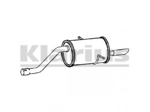 KLARIUS RR346K galinis duslintuvas
279149100138, 279149100138, 279149100138