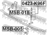 FEBEST MSB-018 skersinio stabilizatoriaus įvorių komplektas 
 Ašies montavimas/vairavimo mechanizmas/ratai -> Stabilizatorius/fiksatoriai -> Sklendės
MR150767