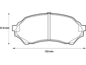 BENDIX 572437B stabdžių trinkelių rinkinys, diskinis stabdys 
 Techninės priežiūros dalys -> Papildomas remontas
BJYD3323Z, BJYD3328Z, BJYM3323Z