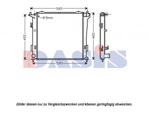 AKS DASIS 560033N radiatorius, variklio aušinimas 
 Aušinimo sistema -> Radiatorius/alyvos aušintuvas -> Radiatorius/dalys
253102H600