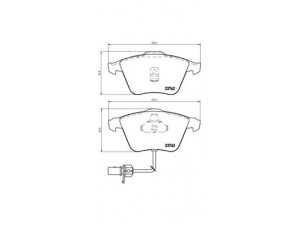 BREMBO P 85 056 stabdžių trinkelių rinkinys, diskinis stabdys 
 Techninės priežiūros dalys -> Papildomas remontas
4B0698151AC, 4B0698151AD, 4B0698151Q