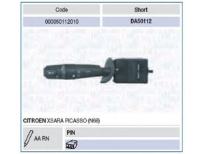 MAGNETI MARELLI 000050112010 vairo kolonėlės jungiklis 
 Vidaus įranga -> Rankinės/kojinės svirties sistema
625372
