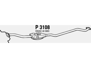 FENNO P3108 vidurinis duslintuvas 
 Išmetimo sistema -> Duslintuvas
OK2AC-40-300C, OK2AC-40-300E