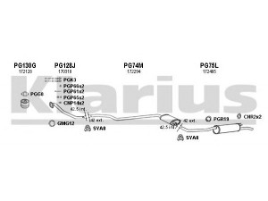 KLARIUS 630070U išmetimo sistema 
 Išmetimo sistema -> Išmetimo sistema, visa