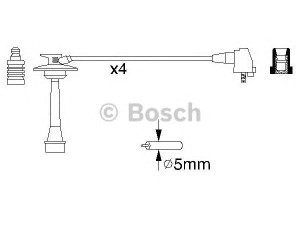 BOSCH 0 986 356 933 uždegimo laido komplektas 
 Kibirkšties / kaitinamasis uždegimas -> Uždegimo laidai/jungtys