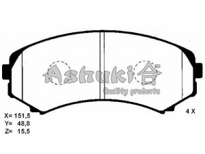 ASHUKI 1080-8305 stabdžių trinkelių rinkinys, diskinis stabdys 
 Techninės priežiūros dalys -> Papildomas remontas
9H0M013, MR407127, MZ690020, MZ690040