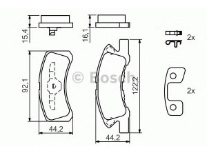 BOSCH 0 986 494 134 stabdžių trinkelių rinkinys, diskinis stabdys 
 Techninės priežiūros dalys -> Papildomas remontas
04465 B2040, 04465 B2050, 04465-B2030