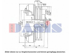 AKS DASIS 851234N magnetinė sankaba, oro kondicionieriaus kompresorius