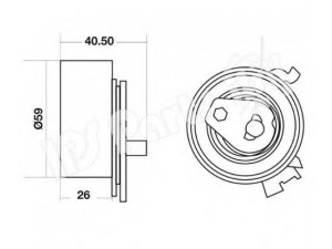 IPS Parts ITB-6W10 įtempiklis, paskirstymo diržas 
 Diržinė pavara -> Paskirstymo diržas/komplektas -> Dirželio įtempiklis (įtempimo blokas)
90528603, 90530124, 90528603