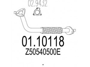 MTS 01.10118 išleidimo kolektorius 
 Išmetimo sistema -> Išmetimo vamzdžiai
Z50540500E