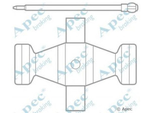 APEC braking KIT1022 priedų komplektas, stabdžių trinkelė 
 Stabdžių sistema -> Būgninis stabdys -> Dalys/priedai