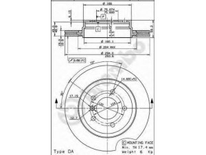 BREMBO 09.7702.11 stabdžių diskas 
 Stabdžių sistema -> Diskinis stabdys -> Stabdžių diskas
34211165563, 34216864056