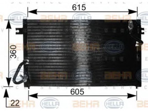 HELLA 8FC 351 036-481 kondensatorius, oro kondicionierius 
 Oro kondicionavimas -> Kondensatorius
MB-657376