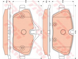 TRW GDB1870 stabdžių trinkelių rinkinys, diskinis stabdys 
 Techninės priežiūros dalys -> Papildomas remontas
34116772892, 34116772892