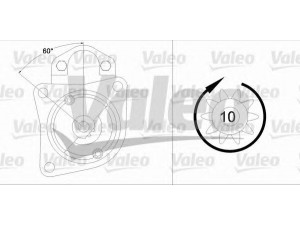VALEO 455839 starteris 
 Elektros įranga -> Starterio sistema -> Starteris
5023942, 5027644, 5051422, 6149611
