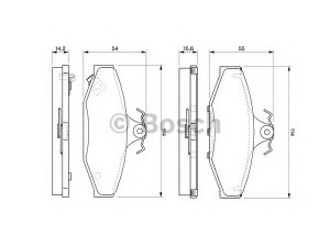 BOSCH 0 986 424 561 stabdžių trinkelių rinkinys, diskinis stabdys 
 Techninės priežiūros dalys -> Papildomas remontas
48413050A0, 5000484130, 484 130 50 00