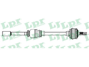LPR DS52374 kardaninis velenas 
 Ratų pavara -> Kardaninis velenas
7700104545, 7700109680, 7701352755
