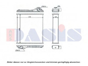 AKS DASIS 440598N radiatorius, variklio aušinimas