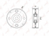 LYNXauto PB-5014 įtempiklio skriemulys, V formos rumbuotas diržas
11927-4F115