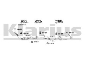 KLARIUS 790205U išmetimo sistema 
 Išmetimo sistema -> Išmetimo sistema, visa