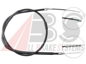 A.B.S. K12686 trosas, stovėjimo stabdys 
 Stabdžių sistema -> Valdymo svirtys/trosai
115.332.750, 115.332.751, 115.520.117