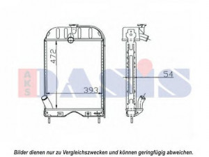 AKS DASIS 440638N radiatorius, variklio aušinimas