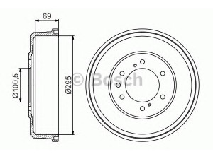 BOSCH 0 986 477 165 stabdžių būgnas 
 Stabdžių sistema -> Būgninis stabdys -> Stabdžių būgnas
43206 2S600, 43206 VE860, 43206 VM30B