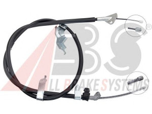 A.B.S. K14024 trosas, stovėjimo stabdys 
 Stabdžių sistema -> Valdymo svirtys/trosai
4643052250, 4643052250