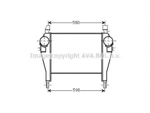 AVA QUALITY COOLING IV4106 tarpinis suslėgto oro aušintuvas, kompresorius 
 Variklis -> Oro tiekimas -> Įkrovos agregatas (turbo/superįkrova) -> Tarpinis suslėgto oro aušintuvas
504028468