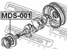 FEBEST MDS-001 skriemulys, alkūninis velenas 
 Diržinė pavara -> Dirželio skriemulys
MD160546