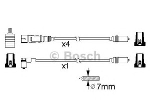 BOSCH 0 986 356 339 uždegimo laido komplektas 
 Kibirkšties / kaitinamasis uždegimas -> Uždegimo laidai/jungtys