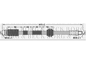 BORG & BECK BBH6985 stabdžių žarnelė 
 Stabdžių sistema -> Stabdžių žarnelės
1114757, 1116868, 1121633, 1126960