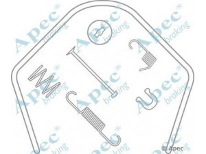 APEC braking KIT952 priedų komplektas, stabdžių trinkelės 
 Stabdžių sistema -> Būgninis stabdys -> Dalys/priedai