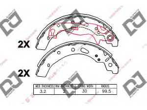 DJ PARTS BS1298 stabdžių trinkelių komplektas 
 Techninės priežiūros dalys -> Papildomas remontas
77362615, 1558094, 1581895, 9S51-2200-AA