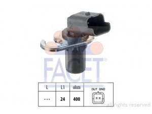FACET 9.0293 jutiklis, alkūninio veleno impulsas; impulso jutiklis, smagratis 
 Variklis -> Variklio elektra
1920 EN, 1920 FP, 96 406 277 80