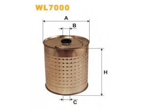 WIX FILTERS WL7000 alyvos filtras 
 Techninės priežiūros dalys -> Techninės priežiūros intervalai
D114, 5000678, 5001753, 5004748