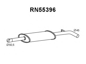 VENEPORTE RN55396 priekinis duslintuvas 
 Išmetimo sistema -> Duslintuvas
8200841185