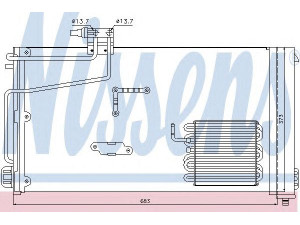 NISSENS 94545 kondensatorius, oro kondicionierius 
 Oro kondicionavimas -> Kondensatorius
203 500 13 54, A2035001354