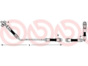 BREMBO T 06 014 stabdžių žarnelė 
 Stabdžių sistema -> Stabdžių žarnelės
34301165765, 83106400503, 1987476054