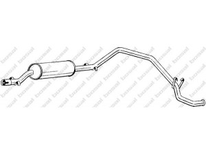 BOSAL 284-497 galinis duslintuvas 
 Išmetimo sistema -> Duslintuvas
1717.H3, 1726.48, 1726.GQ, 1730.H3