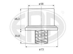 ERA 350206 termostatas, aušinimo skystis 
 Aušinimo sistema -> Termostatas/tarpiklis -> Thermostat
504 096 443, 52896443, 994 31 512