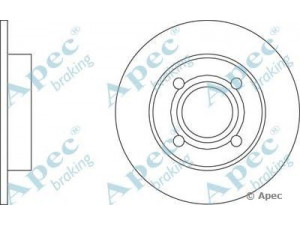 APEC braking DSK106 stabdžių diskas 
 Stabdžių sistema -> Diskinis stabdys -> Stabdžių diskas
853615601, 8A0615601