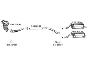 EBERSPÄCHER 082637 išmetimo sistema 
 Išmetimo sistema -> Išmetimo sistema, visa