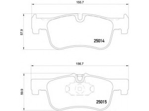 BREMBO P 06 078 stabdžių trinkelių rinkinys, diskinis stabdys 
 Techninės priežiūros dalys -> Papildomas remontas
34116850567, 34116858910