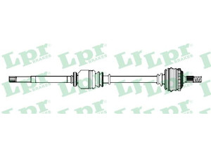 LPR DS52124 kardaninis velenas 
 Ratų pavara -> Kardaninis velenas
3273AH, 3273AJ, 9636786880